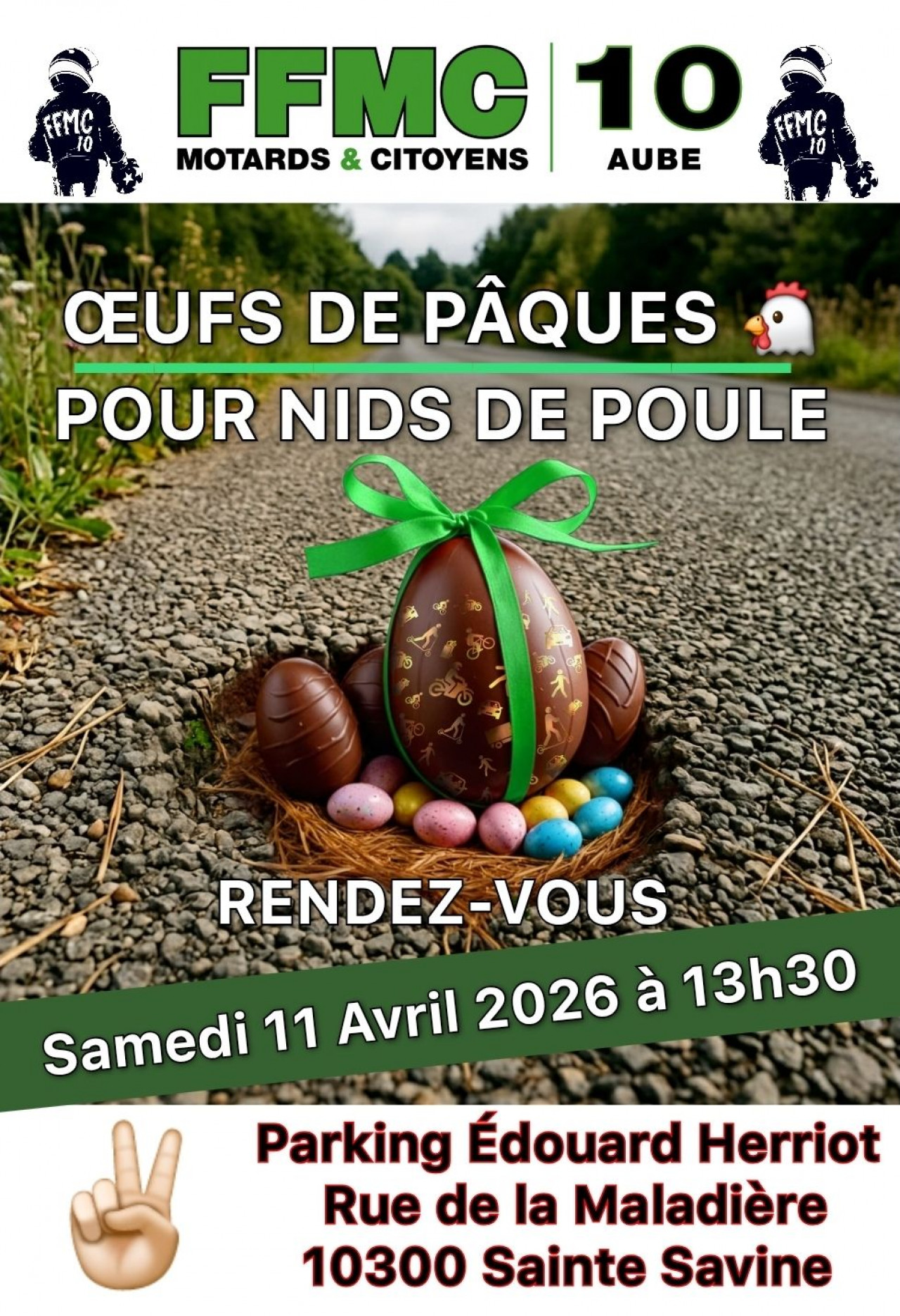 Manifestation : Oeufs de Paques pour nids de poule